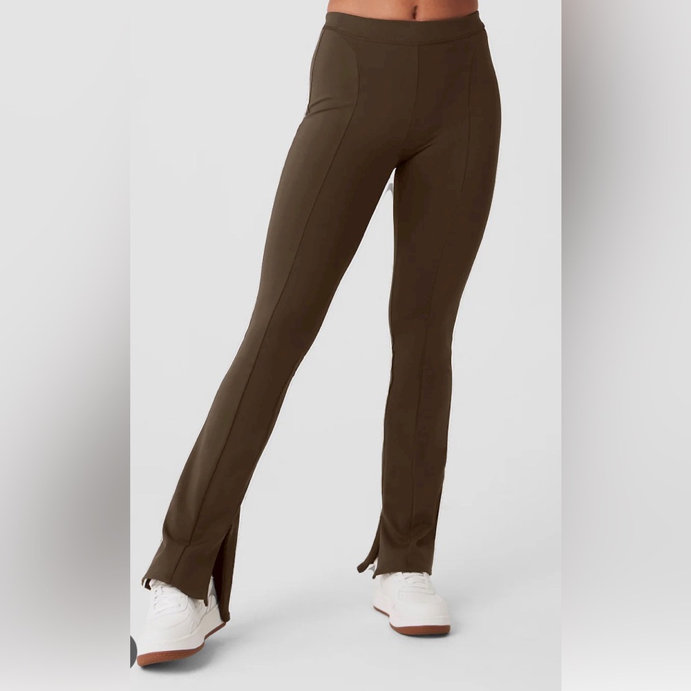 Alo Yoga High Waisted 7/8 Zip It Flare Leggings